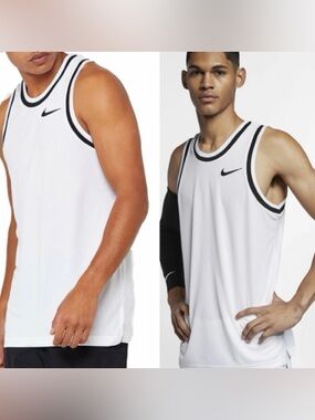 Nike Dri-FIT Classic Men's Training Basketball Jersey Dri-FIT Striped Ribbing L